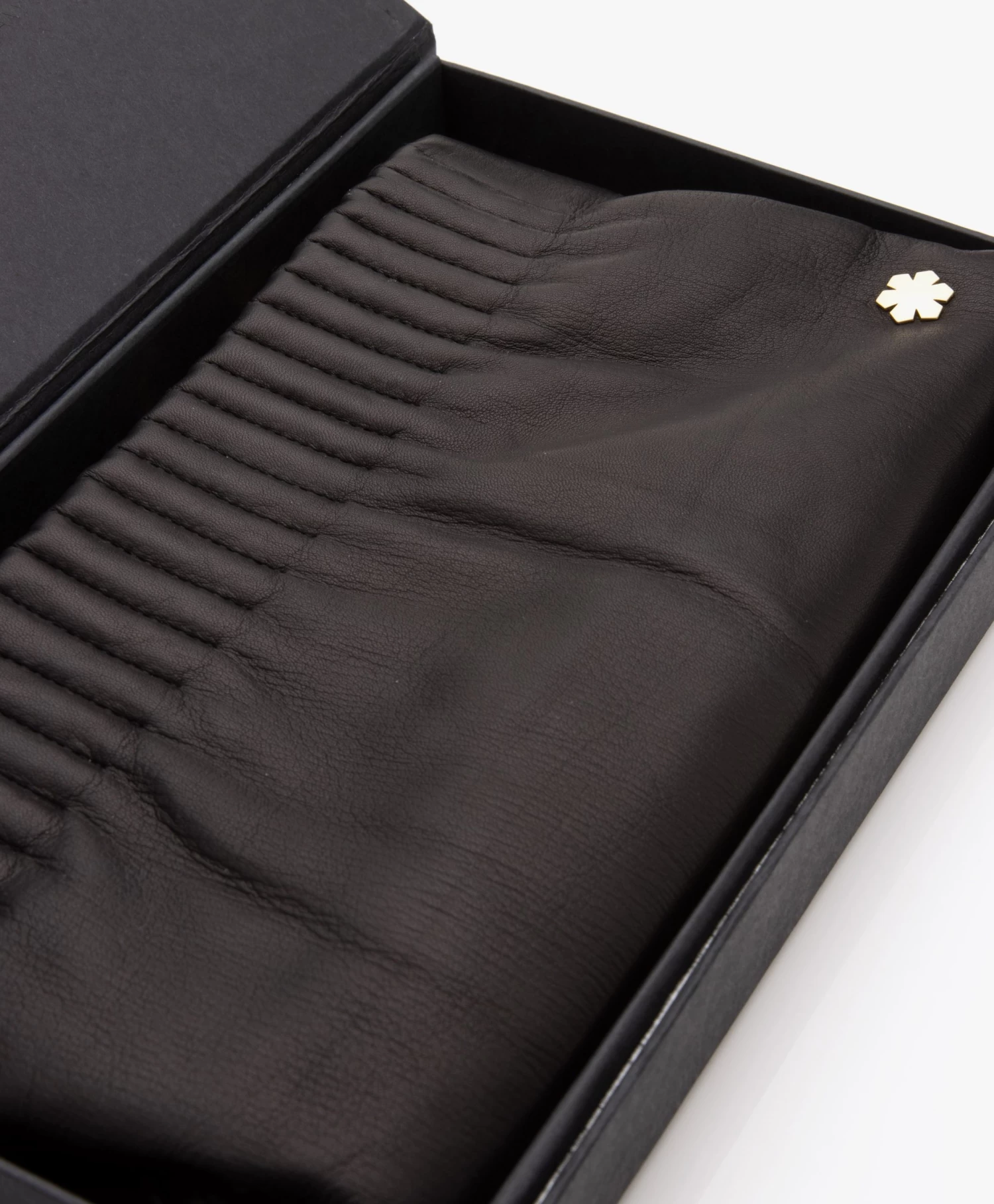 Rhanders Lamsleren Cecilia Pouch - Zwart/Goud 8 Rhanders Lamsleren Cecilia Pouch - Zwart/Goud - Afbeelding 8