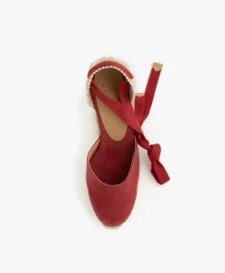 Castañer Carina 10Cm Canvas Sleehak Espadrilles - Karmijnrood -Kleding Series Winkel 543622cd 2d9d 424f 8dc0 5b3f72a4f412 08 scaled