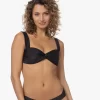 Viveh Azotic Bandeau Bikini Top - Zwart