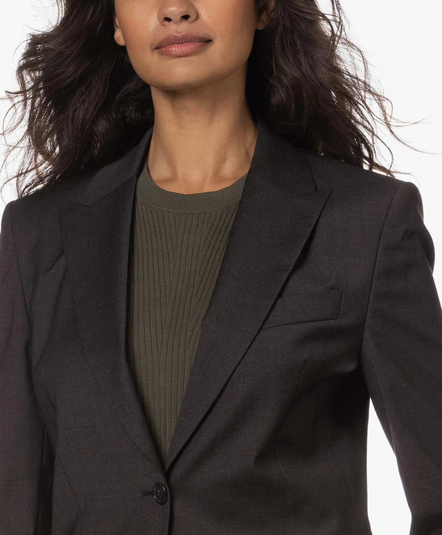 Filippa K Sasha Cool Wool Blazer - Antraciet Mêlee 7 Filippa K Sasha Cool Wool Blazer - Antraciet Mêlee - Afbeelding 7