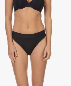 Wolford Beauty Cotton Rib String - Zwart