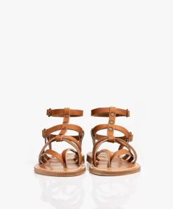 K. Jacques St. Tropez Larissa Leren Sandalen Met Studs - Bruin -Kleding Series Winkel 57fc95a7 d3a6 4b93 9505 000237ed7fdd scaled