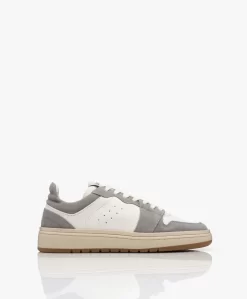 Closed Low-Top Leren Sneakers - Grey Alabaster