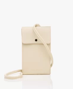 Monk & Anna Vegan Leren Telefoontasje - Milk