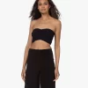 Norma Kamali Crêpe Jersey Bandeau Top - Midnight