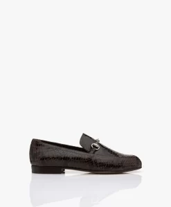 Panara Vipera Gestructureerde Loafers - Caffe
