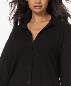 Denham Madison Viscosemix Blouse - Zwart -Kleding Series Winkel 5fcc0954 3812 496b 9795 3d31af251640 338