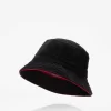 Baindoux Giza Katoen French Terry Bucket Hat - Zwart