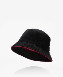 Baindoux Giza Katoen French Terry Bucket Hat - Zwart