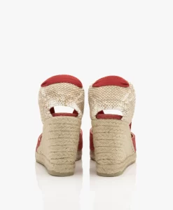 Castañer Carina 10Cm Canvas Sleehak Espadrilles - Karmijnrood -Kleding Series Winkel 6587fc20 38b8 421c a77f bd38a91e675d 03 scaled