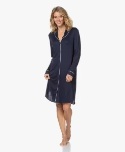 Hanro Natural Comfort Tencel Nachthemd - Deep Navy -Kleding Series Winkel 6649f191 fa8e 48b8 bea3 18b2d596fded 06 scaled