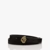 By Malene Birger Ouma Leren Scribble Riem - Zwart