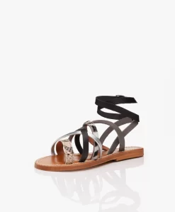 K. Jacques St. Tropez Aphrodite Leren Sandalen - Combi/Zwart -Kleding Series Winkel 6c227fcd 8495 42d9 82f2 47c8af3fdc3b scaled