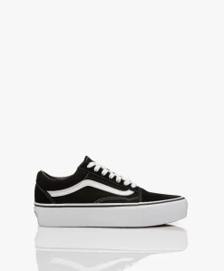 Vans Old Skool Platform Sneakers - Zwart/Wit