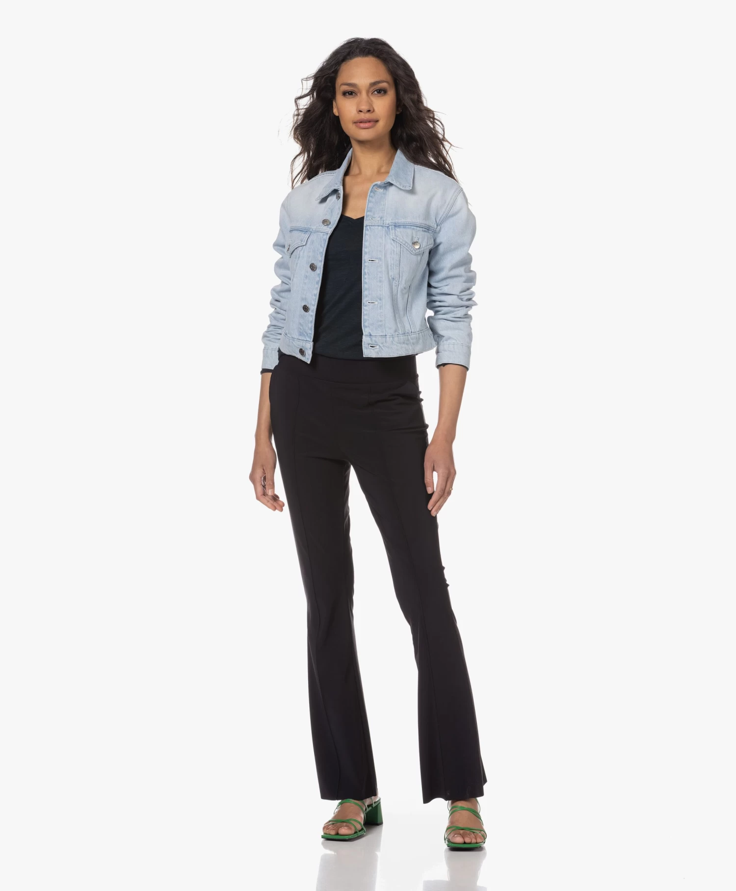 American Vintage Jacksonville V-Hals Longsleeve - Navy 9 American Vintage Jacksonville V-Hals Longsleeve - Navy - Afbeelding 9