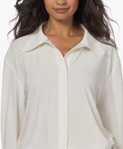 Norma Kamali Boyfriend Tech Jersey Blouse - Ivoor -Kleding Series Winkel 729b58bb 87d3 43d9 bfe9 9d9f69ae6844 630 scaled