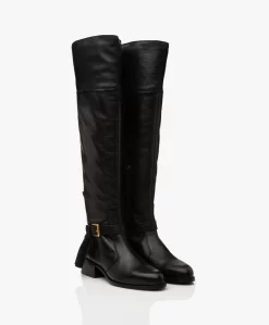 See By Chloé Lory Leren Overknee Laarzen - Zwart -Kleding Series Winkel 7340d5b2 515f 432a b150 e29e726b0fbf 01 scaled