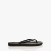 Sleepers Slim Teenslippers Van Natuurlijk Rubber - Zwart