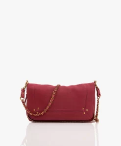 Jérôme Dreyfuss Jerome Dreyfuss Bobi S Schouder/Cross-Body Tas In Taurillon/Geitenleer - Imprime Croco Framboise