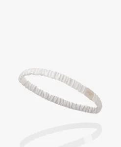 By Dariia Day Mulberry Zijden Haarband - Powder White