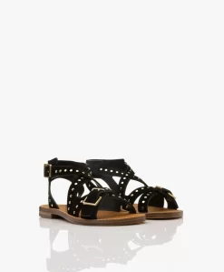 Zadig & Voltaire Cecilia Caprese Suède Leren Stud Sandalen - Zwart -Kleding Series Winkel 7cb7b467 9876 4ea3 9f0e 6438be798ba4 417 scaled
