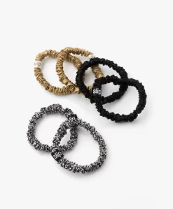 Slip™ 6-Pack Skinnies Zijden Scrunchies - Multi Leopard