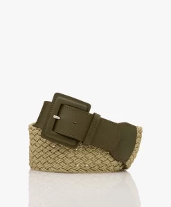 Closed Gevlochten Katoenen Riem - Grey Veneer