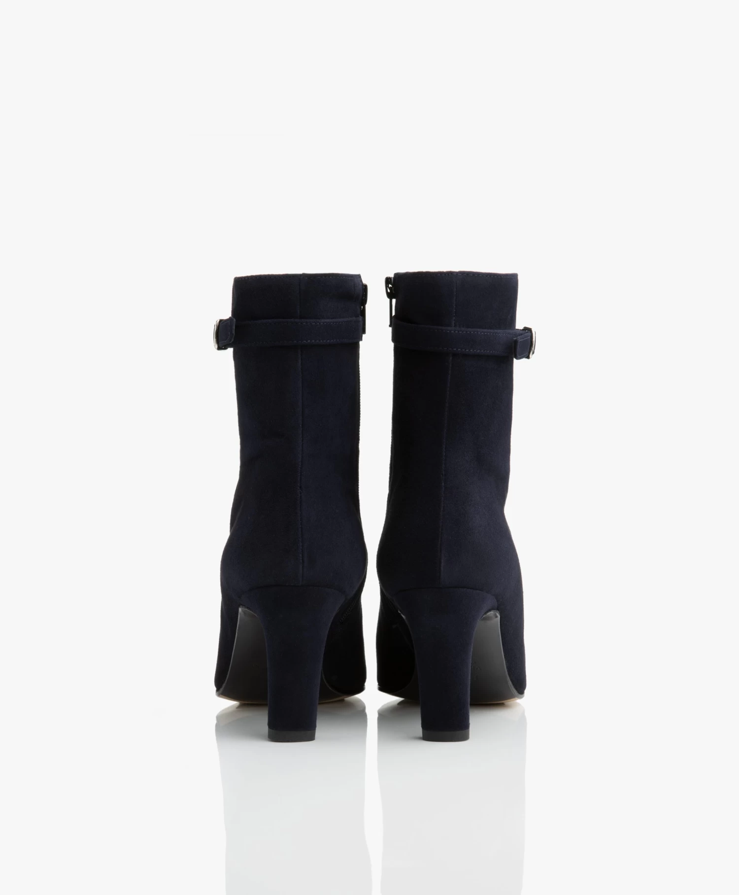 Panara Suède Leren Enkellaarzen - Donkerblauw 8 Panara Suède Leren Enkellaarzen - Donkerblauw - Afbeelding 8