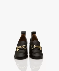 See By Chloé Aryel Leren Loafers Met Blokhak - Zwart -Kleding Series Winkel 89929ab6 c295 43f7 b0ae a6cab2b32e8d 07 scaled