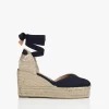 Castañer Chiara 9Cm Sleehak Espadrilles - Azul Marino