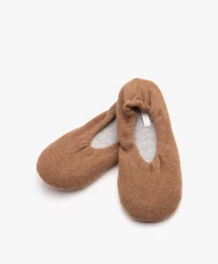 Skin Cashmere Ballerina Sloffen - Dark Vicuna