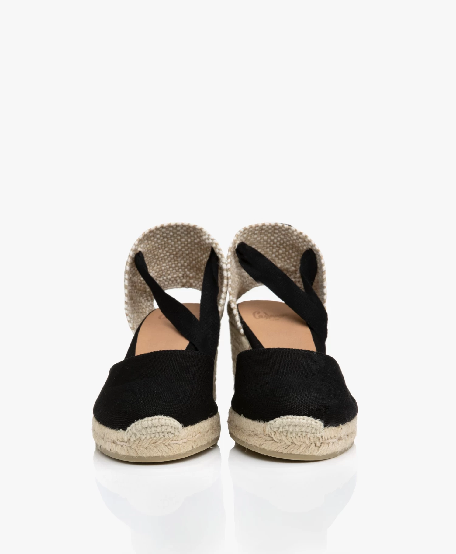 Castañer Carina 7Cm Canvas Sleehak Espadrilles - Zwart 4 Castañer Carina 7Cm Canvas Sleehak Espadrilles - Zwart - Afbeelding 4