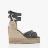 Castañer Bluma 11Cm Sleehak Espadrilles - Charcoal