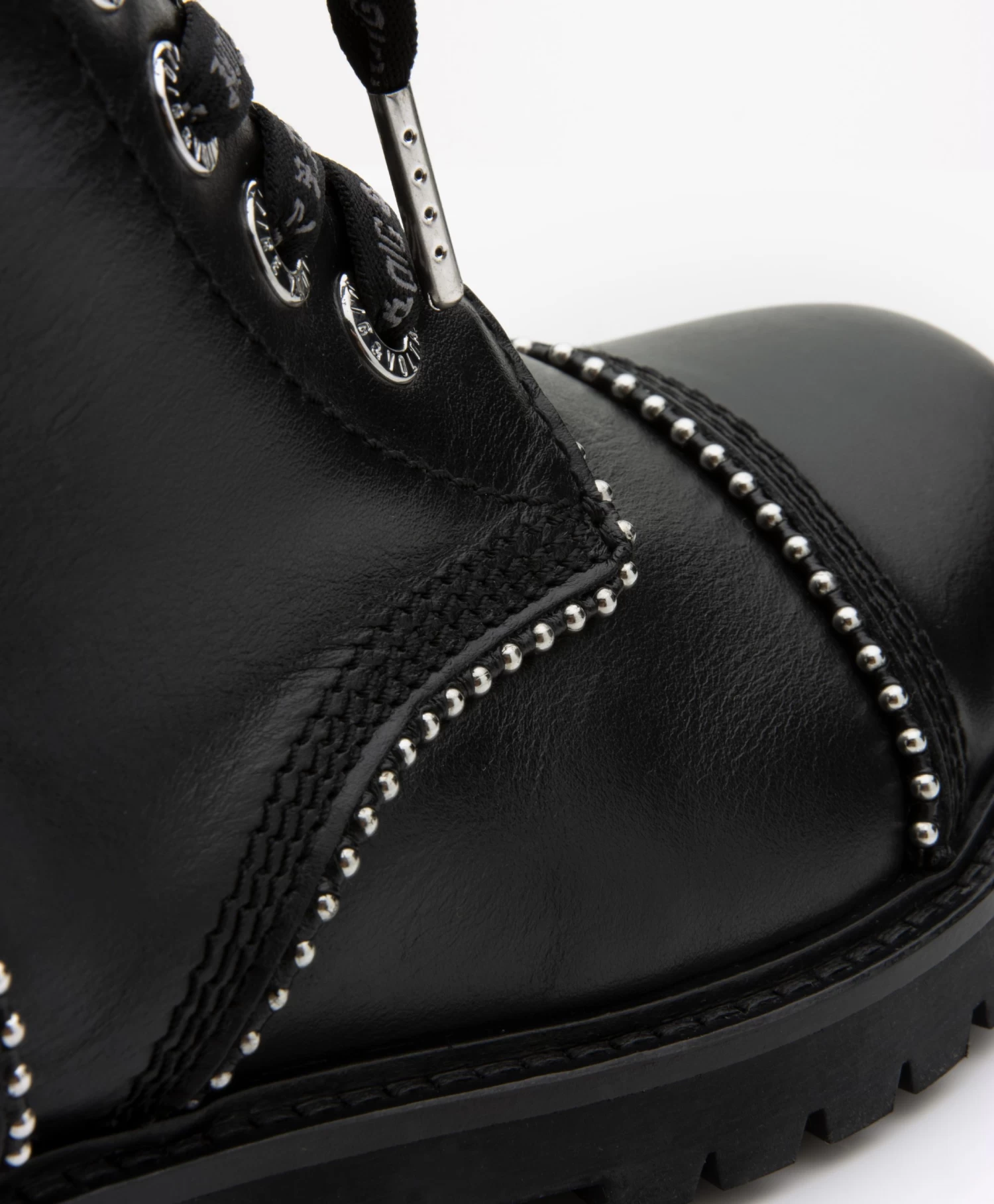 Zadig & Voltaire Joe Leren Veterlaarzen Met Studs - Zwart 6 Zadig & Voltaire Joe Leren Veterlaarzen Met Studs - Zwart - Afbeelding 6