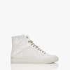 Zadig & Voltaire High Flash Geperforeerd Leren High-Top Sneakers - Wit