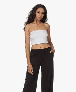 Skin Luna Pima Katoenen Bandeau Top - Wit
