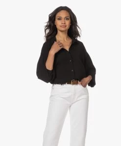 Denham Madison Viscosemix Blouse - Zwart -Kleding Series Winkel 98bc1df2 1500 4d48 80ac c99a5bb8156f 330