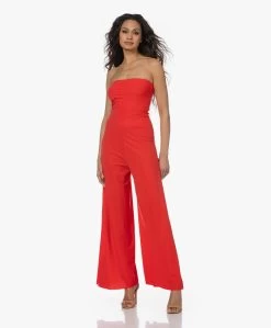 Japantky Jumpy Travel Jersey Jumpsuit/Palazzobroek - Rood