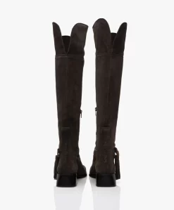 See By Chloé Lory Suède Overknee Laarzen - Grijsbruin -Kleding Series Winkel 9cf9c2a5 604f 42b9 bfa3 345d85d0804b 04 scaled