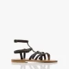 K. Jacques St. Tropez Larissa Leren Sandalen Met Studs - Marine