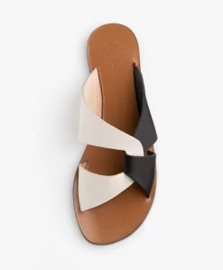 Atp Atelier Allai Leren Slippers - Ice White/Zwart -Kleding Series Winkel ATP Atelier Allai Ice WhiteBlack 163 scaled