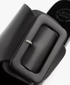 Atp Atelier Ceci Leren Slippers Met Gesp - Zwart -Kleding Series Winkel ATP Atelier Ceci Black 149 scaled