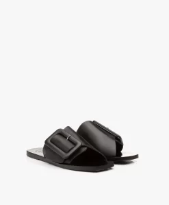 Atp Atelier Ceci Leren Slippers Met Gesp - Zwart -Kleding Series Winkel ATP Atelier Ceci Black 154 scaled