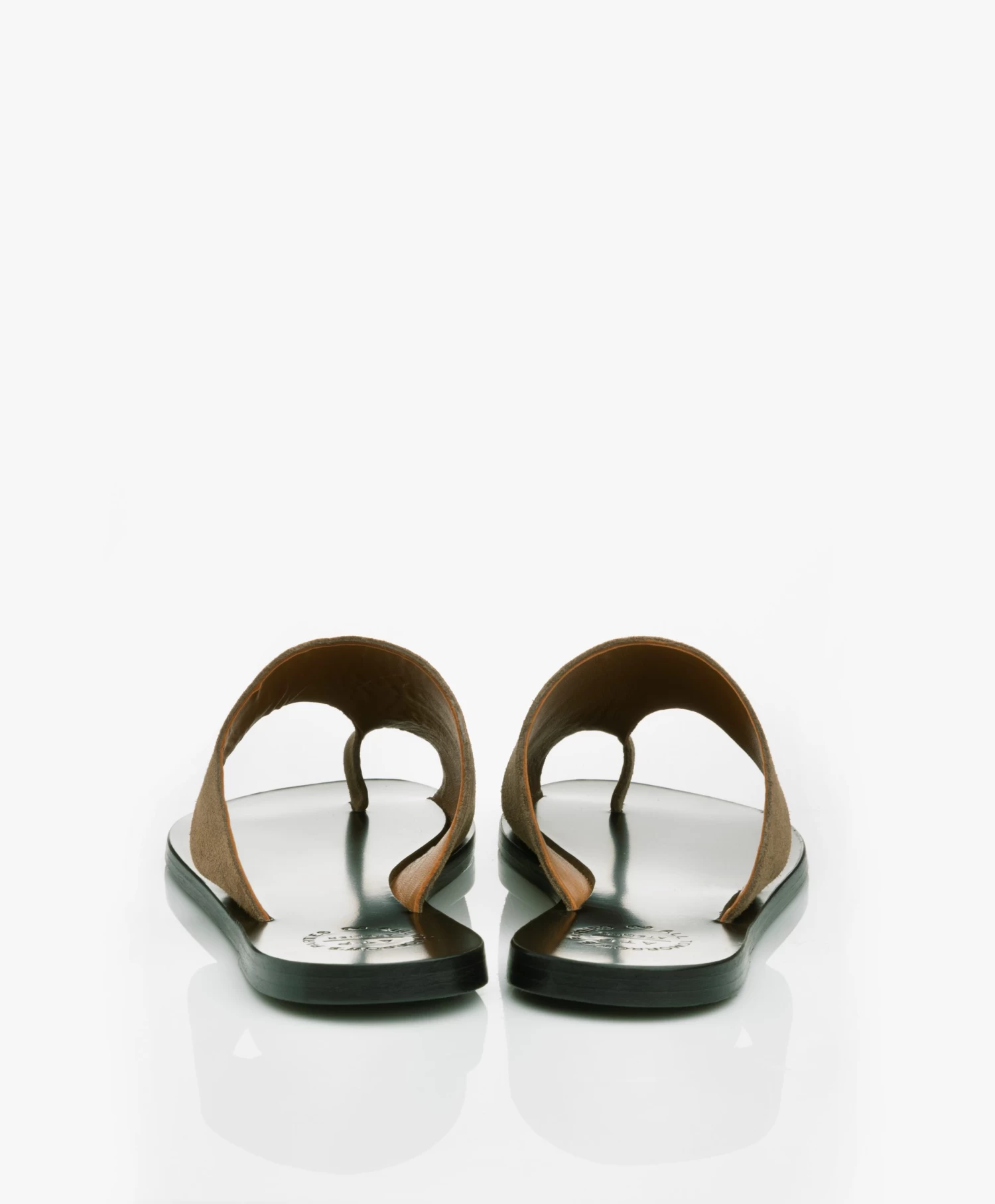 Atp Atelier Rosa Suède Leren Slippers - Kaki Bruin 7 Atp Atelier Rosa Suède Leren Slippers - Kaki Bruin - Afbeelding 7