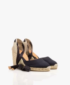 Castañer Carina 10Cm Canvas Sleehak Espadrilles - Azul Marino -Kleding Series Winkel Castaer Carina Azul Marino 03 scaled