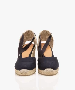 Castañer Carina 10Cm Canvas Sleehak Espadrilles - Azul Marino -Kleding Series Winkel Castaer Carina Azul Marino 05 scaled