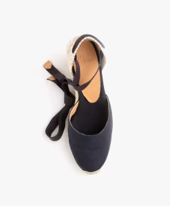 Castañer Carina 10Cm Canvas Sleehak Espadrilles - Azul Marino -Kleding Series Winkel Castaer Carina Azul Marino 07 scaled