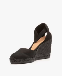 Castañer Carina 10Cm Canvas Sleehak Espadrilles - Zwart -Kleding Series Winkel Castaer Carina Negro 05 1 scaled