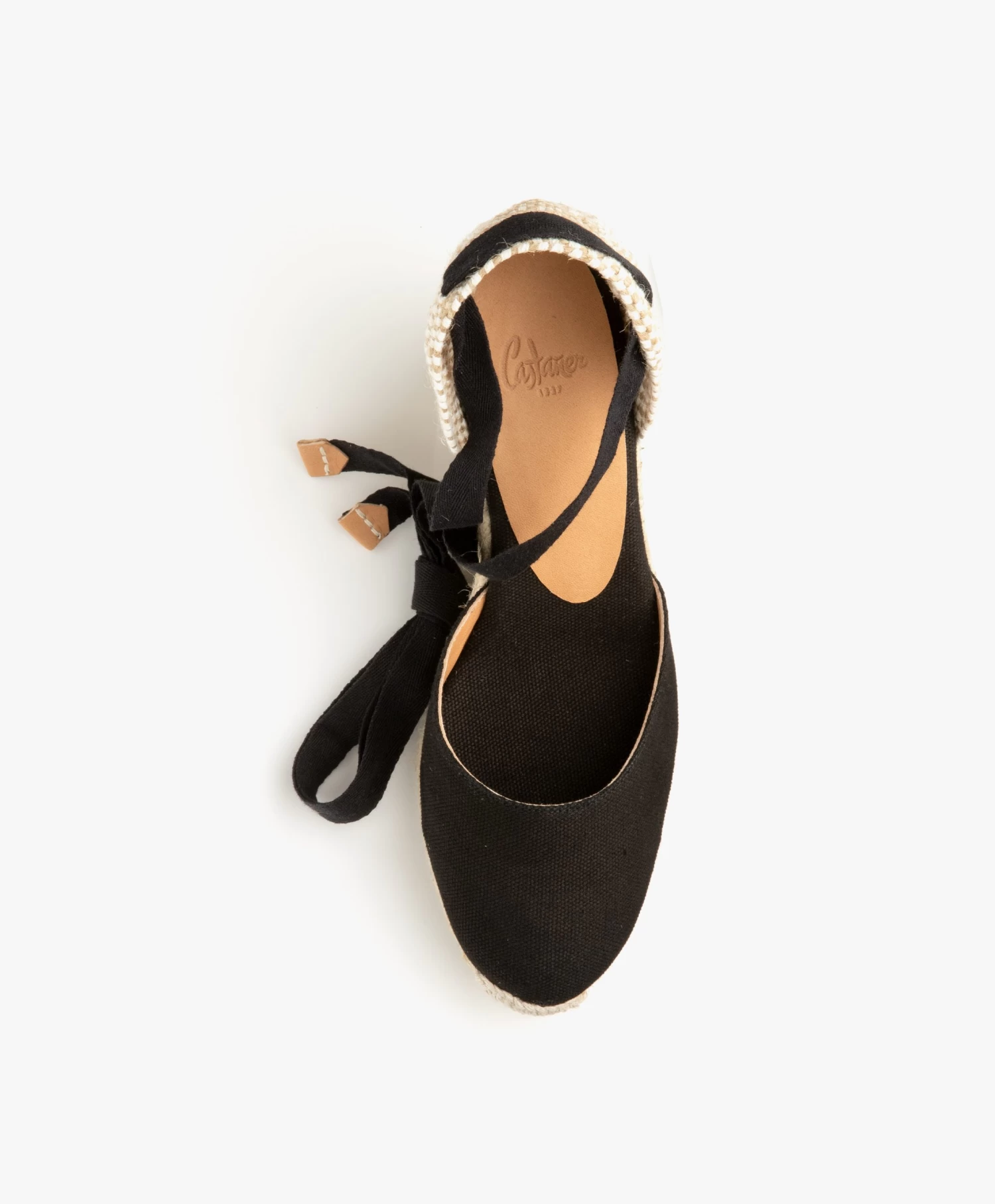 Castañer Carina 10Cm Canvas Sleehak Espadrilles - Zwart 8 Castañer Carina 10Cm Canvas Sleehak Espadrilles - Zwart - Afbeelding 8