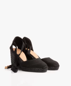 Castañer Carina 10Cm Canvas Sleehak Espadrilles - Zwart -Kleding Series Winkel Castaer Carina Negro 08 1 scaled